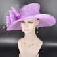 Lilac Wide Brim Kentucky Derby Hat, Ascot Hat for Wedding & Tea Party, Garden Party Hat, Mother of the Bride, Church
