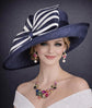 Navy Blue Kentucky Derby Hat,Ascot Hat for Wedding & Tea Party, Garden Party Hat, Mother of the Bride, Church Oaks Day