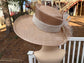 Taupe  Light Tan Ivory  Wide Brim Kentucky Derby Hat, Ascot Hat for Wedding Tea Party, Garden Party Hat, Mother of the Bride,Church