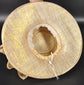 Wide Brim Sinamay  Hat for Kentucky Derby, Ascot Racing Hat, Elegant Wedding Guest Hat, Mother of the Bride Hat Gold