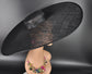 Black Super Wide Brim Sinamay Fascinator Hat Ascot Royal Hat for Wedding Race Day Kentucky Derby Party Mother of the Bride Studio Photoshoot