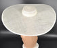 Ivovy/Off white Wide Brim Sinamay Fascinator Hat Ascot Royal Hat Wedding Race Day Kentucky Derby Party Mother of the Bride Studio Photoshoot