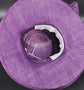 Purple Wide Brim Sinamay Hat for Kentucky Derby, Ascot Racing Hat, Elegant Wedding Guest Hat, Mother of the Bride Hat