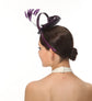 Loop Fascinator Hat for Weddings,church Tea Party Purple